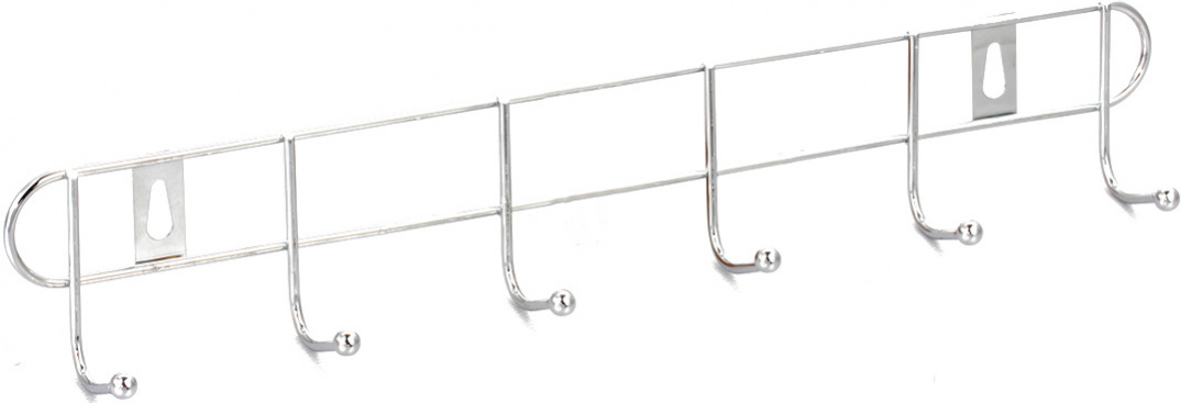 Вешалка настенная с 6 крючками, цв.хром XX
