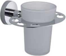 Стакан подвесной, хром/стекло, крепеж в комплекте ХХ