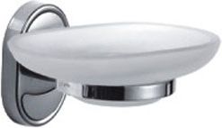 Мыльница подвесная, хром/стекло, крепеж в комплекте ХХ