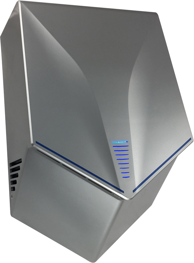 Сушилка для рук, модель V-windblade- премиум1000W цвет сатин хром ZZ