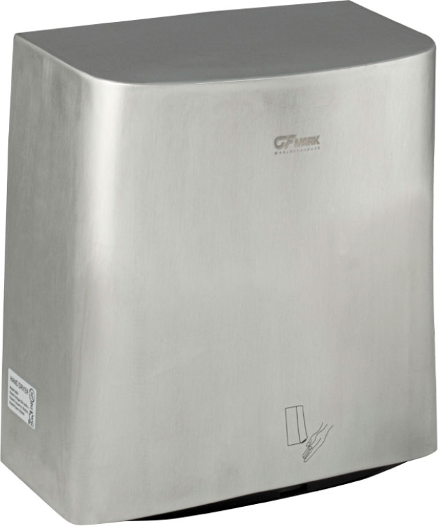 Сушилка для  рук GFmark V-windblade, корпус из нержавеющей стали, пов-ть антивандальная, матовая, 2000W, ZZ