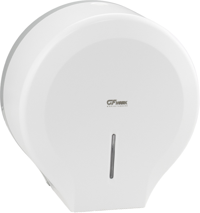 Диспенсер для туалетной бумаги с ключом, пластиковый, цв.белый ZZ