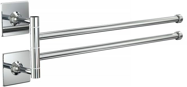 Полотенцедержатель двойной, на клейкой ленте