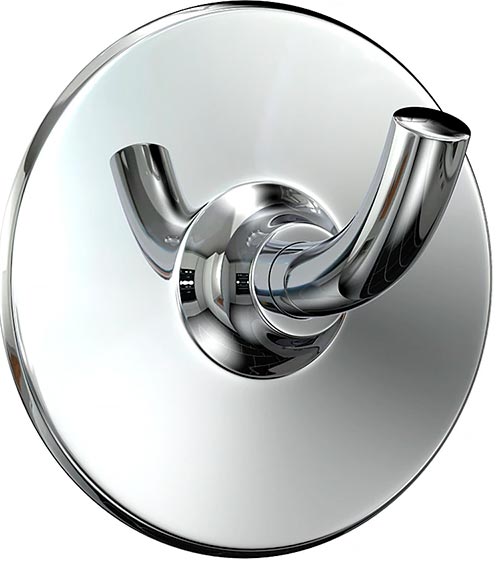 Крючок для ванной, одинарный, на клейкой ленте