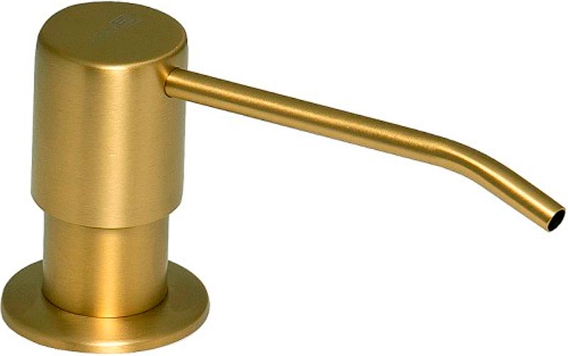 Дозатор для жидкого мыла или иного моющего средства, встраиваемый в столешницу в ванной или на кухне,цв.светлое золото, ZZ