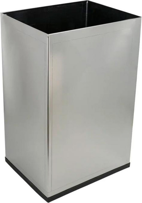 Ведро из нерж.стали, 65 л., 650*350*270 мм, прямоугольное, без крышки, хром, ZZ