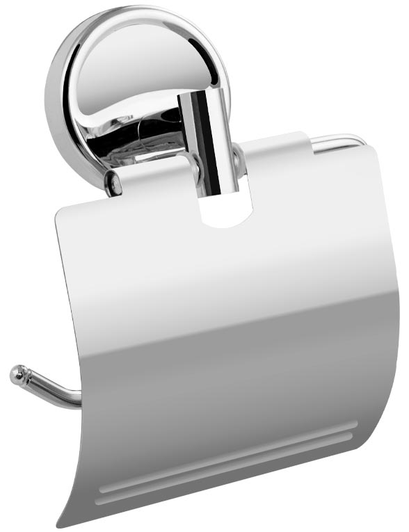 Держатель для туалетной бумаги с крышкой, настенный, хром ZZ