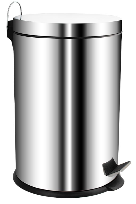 Ведро Sanaks арт. 1120, 20 л круглое с педалью   из нержавеющей стали марки 410, ZZ