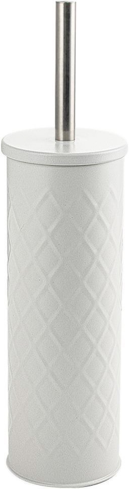 Ершик для унитаза, напольный из нержавеющей стали, цв.белый ZZ