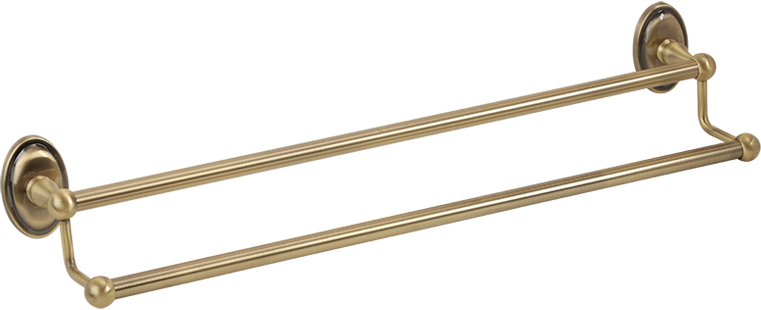 Полотенцедержатель двойной 60 см., бронза XX