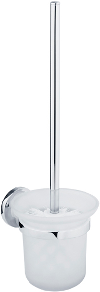 Ершик настенный, хром/матовое стекло XX