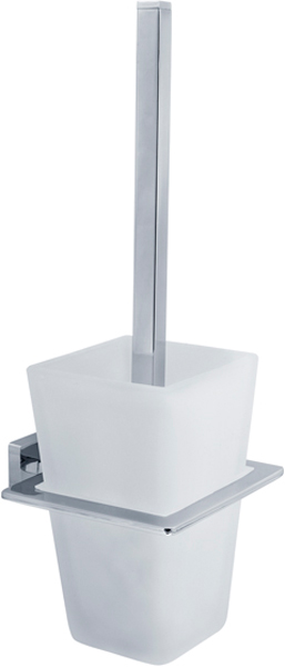 Ершик настенный, хром/матовое стекло XX