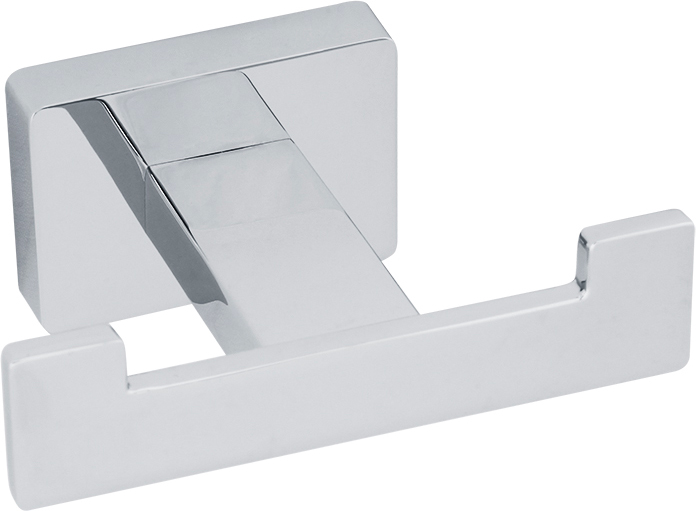 Крючок двойной, хром XX