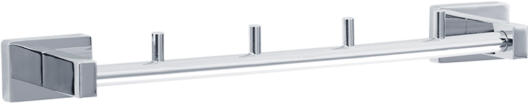 Перекладина с 4-мя крючками, хром XX