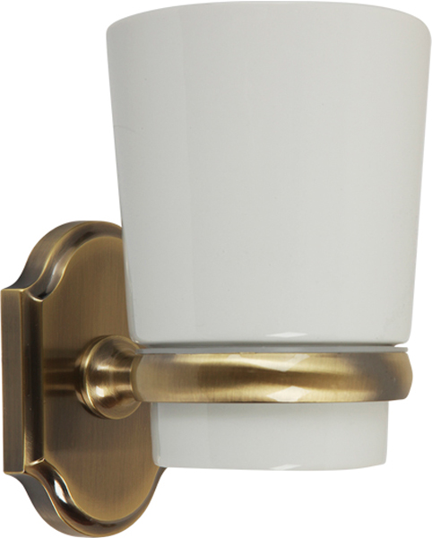 Стакан настенный, бронза/керамика XX