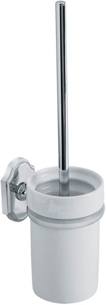 Ершик настенный, хром/керамика XX