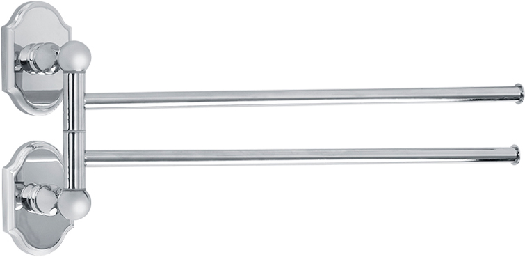 Полотенцедержатель двойной поворотный L33 см., хром XX