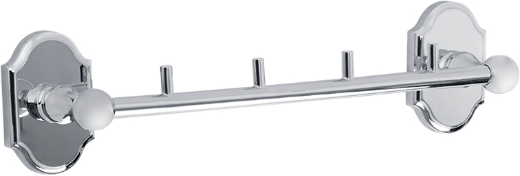 Перекладина с 4-мя крючками, хром XX