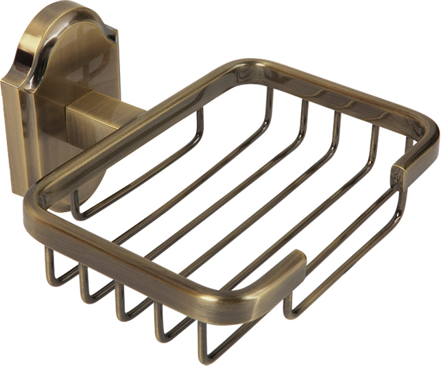 Мыльница-решетка настенная, бронза XX