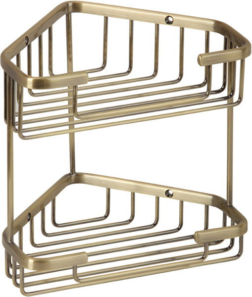 Решетка двойная угловая 18,5x18,5хh20 см., бронза XX