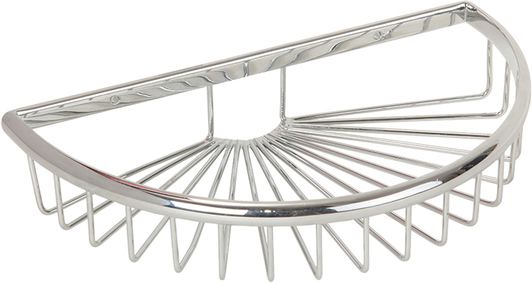 Решетка полукруглая 27х16хh5 см., хром XX