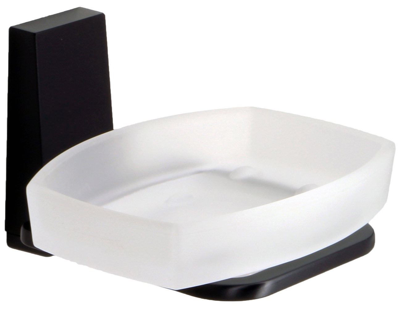 Мыльница стеклянная Abens, цв.черный ZZ