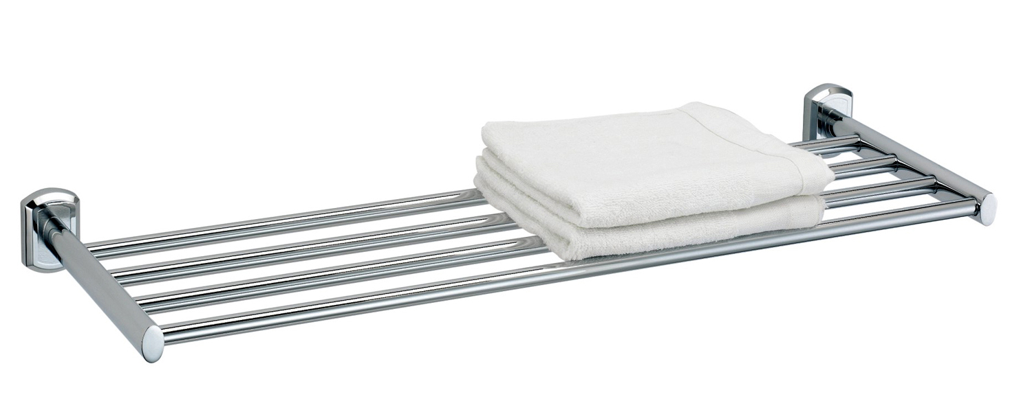 Полка для полотенец 64 см, крепеж в комплекте, хром ZZ