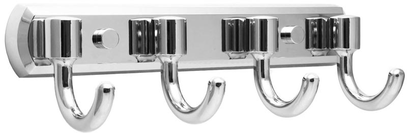 Планка с 4-мя крючками, хром, Oder