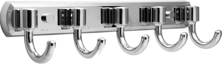 Планка с 5-мя крючками Wasserkraft Oder K-3075, цв. хром, ZZ