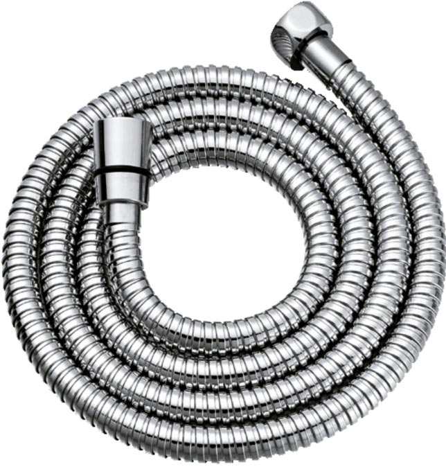 Шланг для душа 150 см, металл.оплетка, цв.хром ZZ