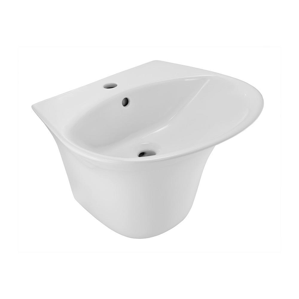 Раковина подвесная, 490*450*375 мм, крепеж в комплекте, цвет белый, ZZ