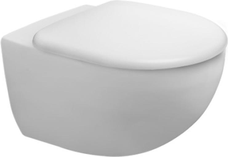 Унитаз подвесной 365х575мм, безободковый Rimless, сиденье с микролифтом в компл., Architec