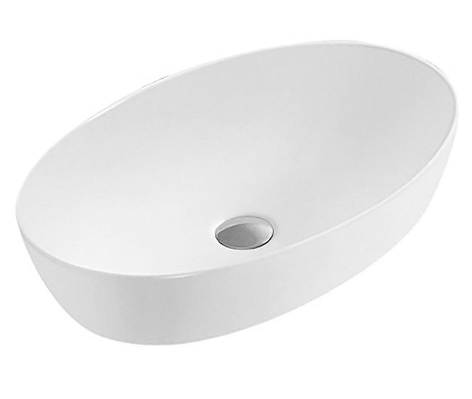 Раковина-чаша Ceramica Nova Element 52х39 см, БЕЗ отверстия под смеситель, БЕЗ донного клапана, цв. белый, ZZ