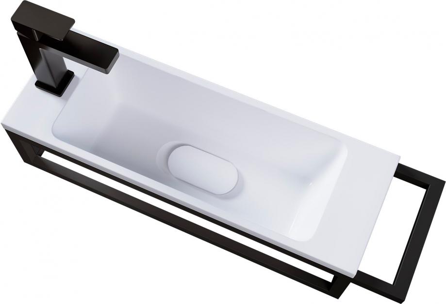 Раковина 50х21 см, литьевой мрамор, Модуль ZZ