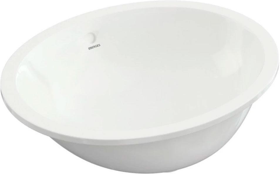 Раковина 56 cм, встраиваемая снизу, без отверстия под смеситель, цв.белый, ZZ