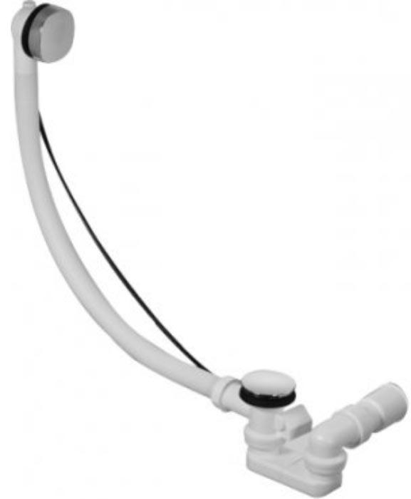 Слив-перелив для ванны, полуавтомат, квадратно-овальный, (цв.хром), Duravit ZZ