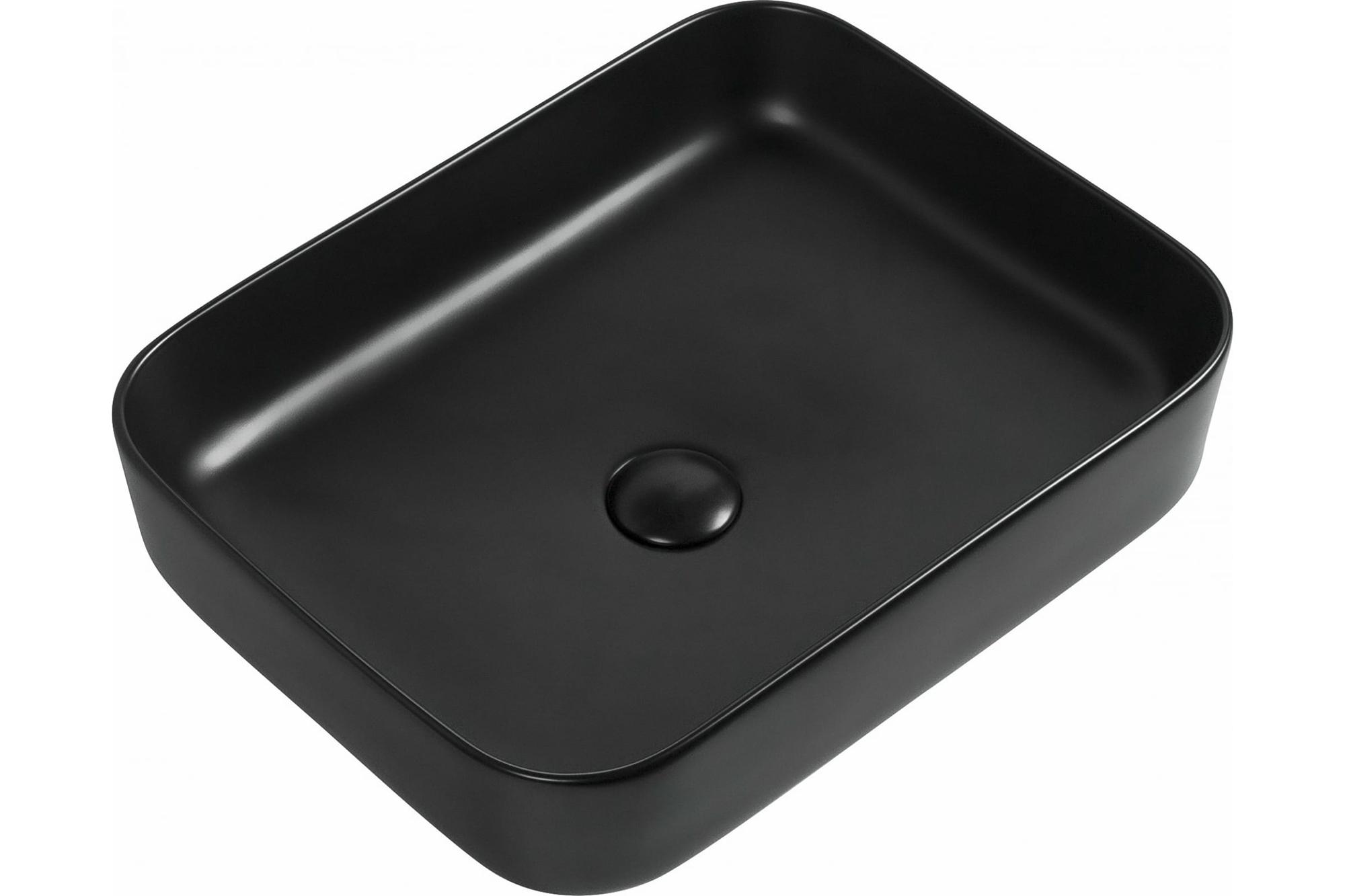 Раковина накладная 500x400x135 мм, черная