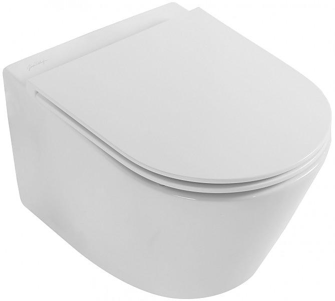 Подвесной унитаз  RODIN+ Rimless, БЕЗ крышки-сиденья (E23280-00), цв. белый