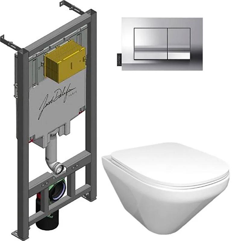 Комплект: инсталляция для подвесного унитаза+ кнопка хром + подвесной унитаз Modern Life + крышка мокролифт, ZZ