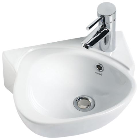 Мини раковина, угловая,  380*300 мм , белая KL