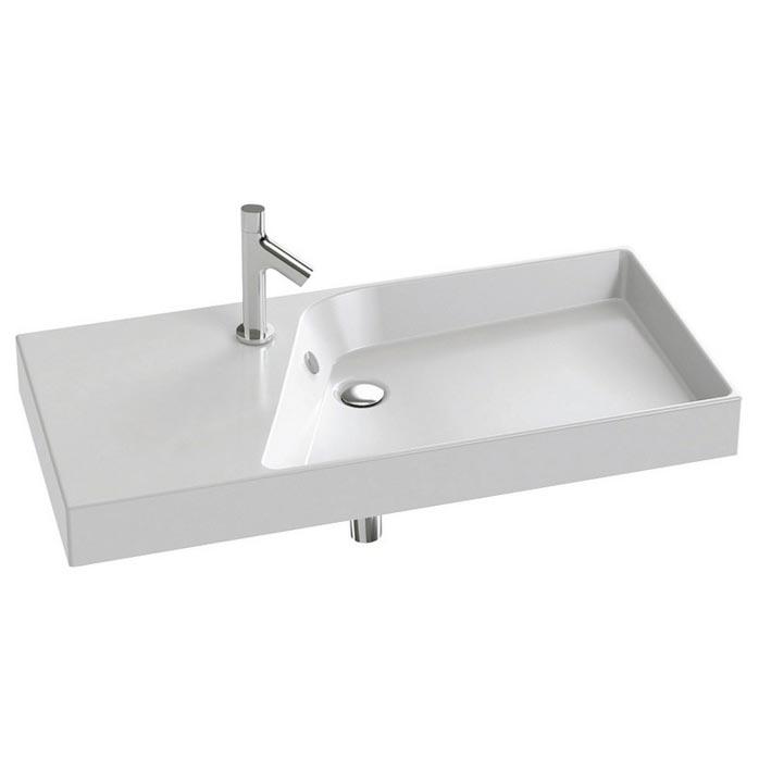 Подвесная раковина-столешница для тумбы Rythmik (арт.EB1304-E70) ,100 см, смеситель слева XX