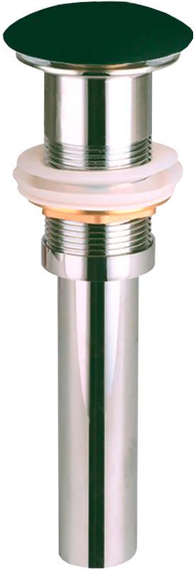 Донный клапан для раковины без перелива, цвет черный матовый ZZ