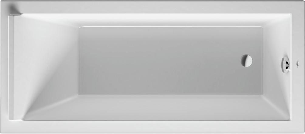 Ванна акриловая 1700х750хh485мм, без ножек и слива/перелива, Starck ZZ
