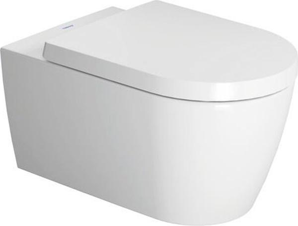 Унитаз подвесной, 375х570мм, безободковый, (без сиденья), крепл. в компл., ME by Starck ZZ