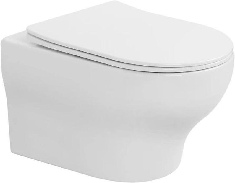 Унитаз подвесной FIORE, крышка- сиденье с микролифтом, крепёж в компл., цв. белый глянец ZZ