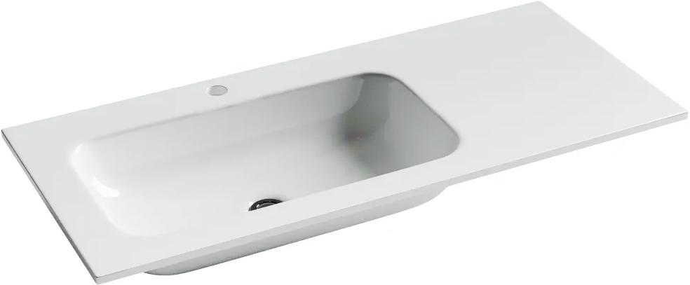 Раковина для мебели, чаша слева, 1010х457 мм, цвет белый