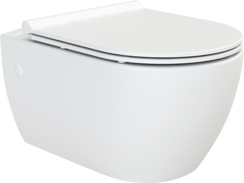 Унитаз подвесной Bianca, крышка- сиденье с микролифтом, крепёж в компл., цв. белый глянец ZZ