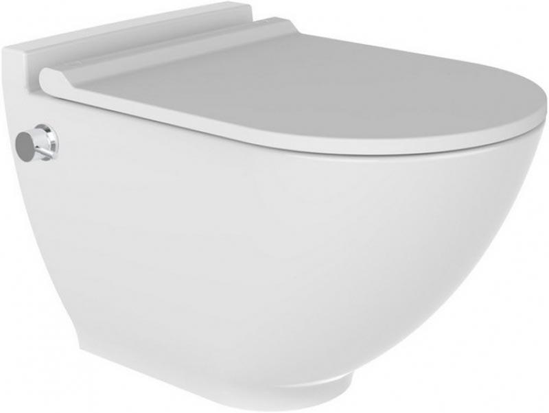 Подвесной унитаз Harmony, с функцией биде и встроенным смесителем, c крышкой-сиденьем микролифт, белый ZZ