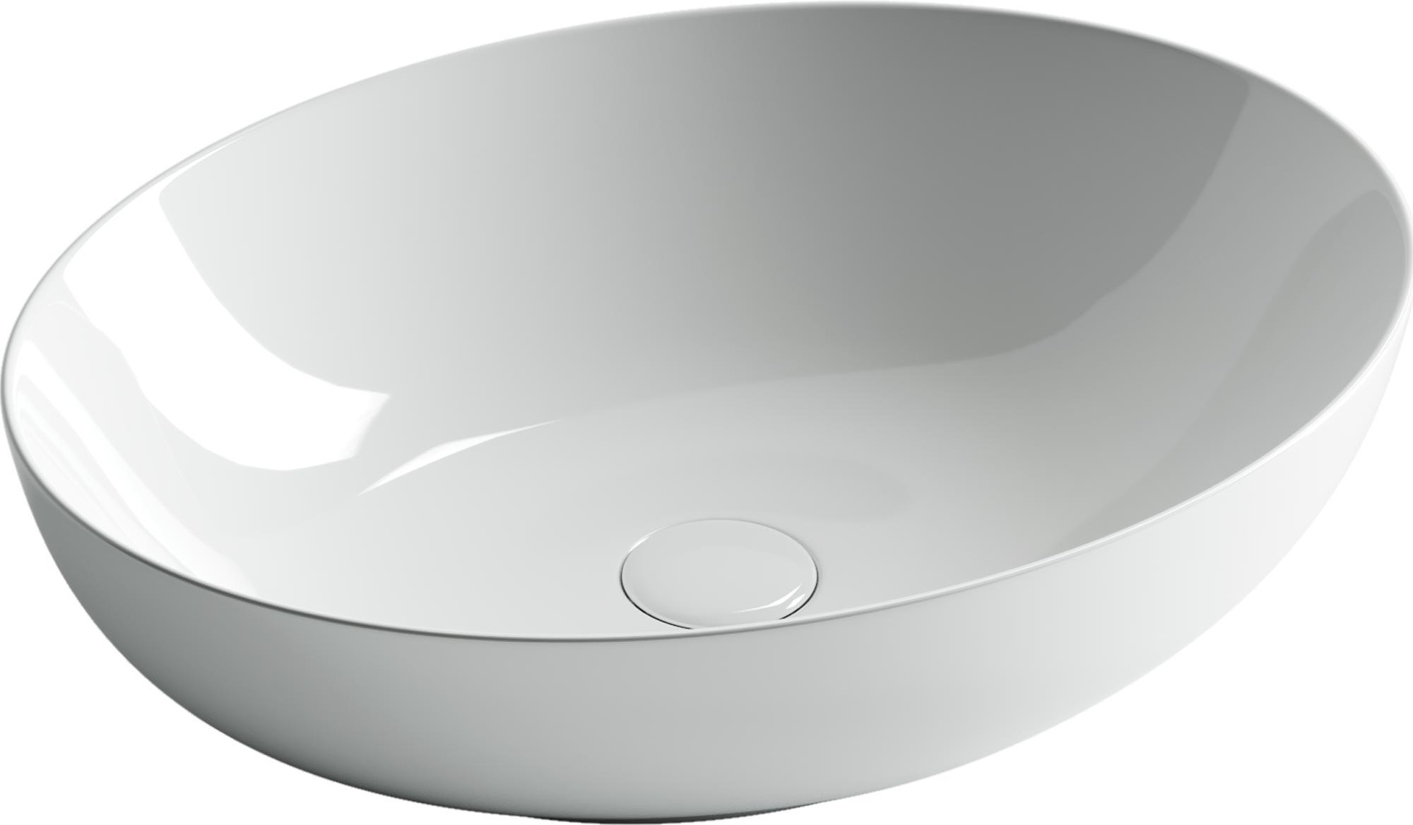 Раковина-чаша накладная овальная Element 520х395х130мм, цвет белый ZZ