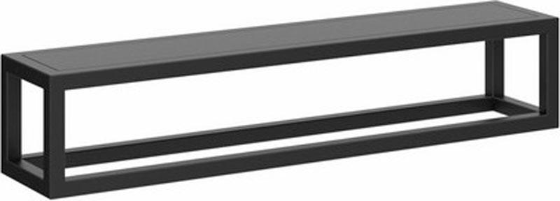 Полка PLAZA Next металлическая с крышкой 55 черный матовый ZZ